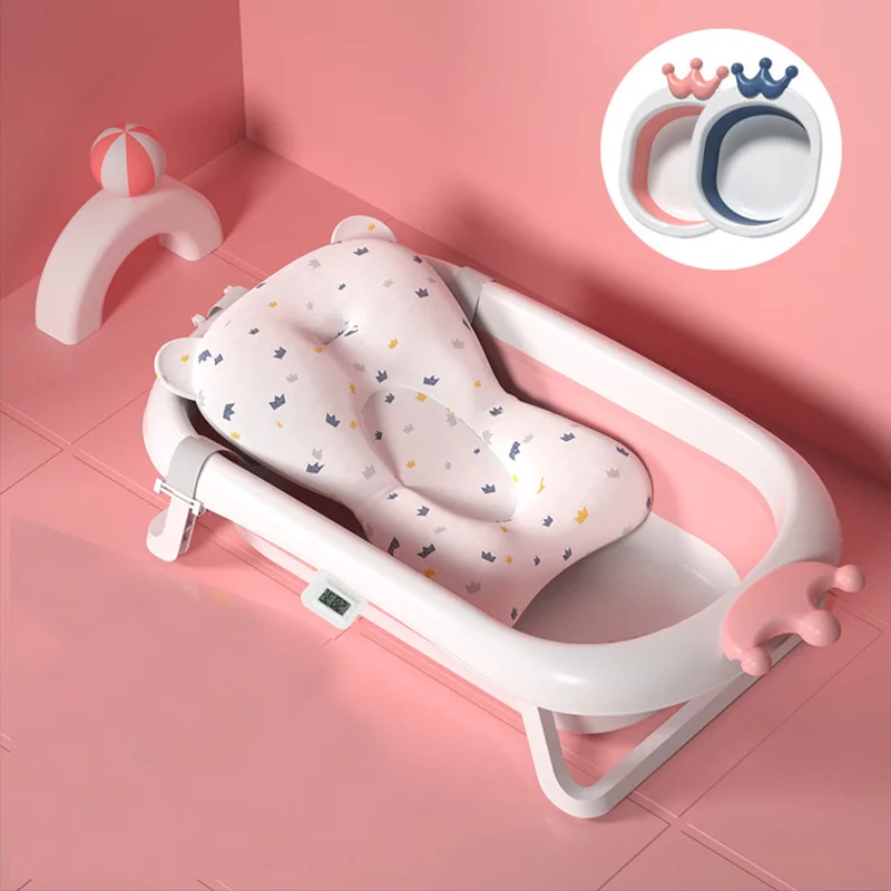 

Baby Bath Tub Baby Folding Bath Tub Newborn Children Can Sit and Lie Home Large Bath Tub Children Products Bath 0-6 Years