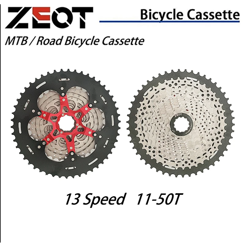 

Кассета для горного велосипеда ZEOT MTB, 13 скоростей, 11- 50T, 13 s звездочка, 13 в, маховик K7 для высококлассной езды, AXS HG втулки