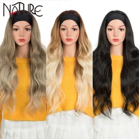 nature headband wig ombre long black 613 blonde synthetic hair womens wigs 24 inch cosplay long body wave wigs for black women