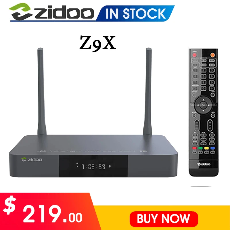 

ТВ-Приставка Smart TV 9,0 M LAN 4K HDR Realtek RTD1619DR 2 Гб DDR4 16 Гб телеприставка Поддержка Dolby Vision BD MV ISO Zidoo Z9X