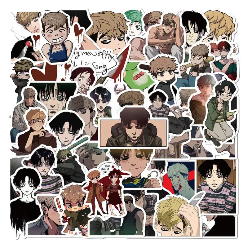 Killing Stalking 3 Inches Card Bookmark Oh Sangwoo Yoon Bum Book Clip  Pagination Mark Sangwoo X Bum BL Manwha Cards Collection
