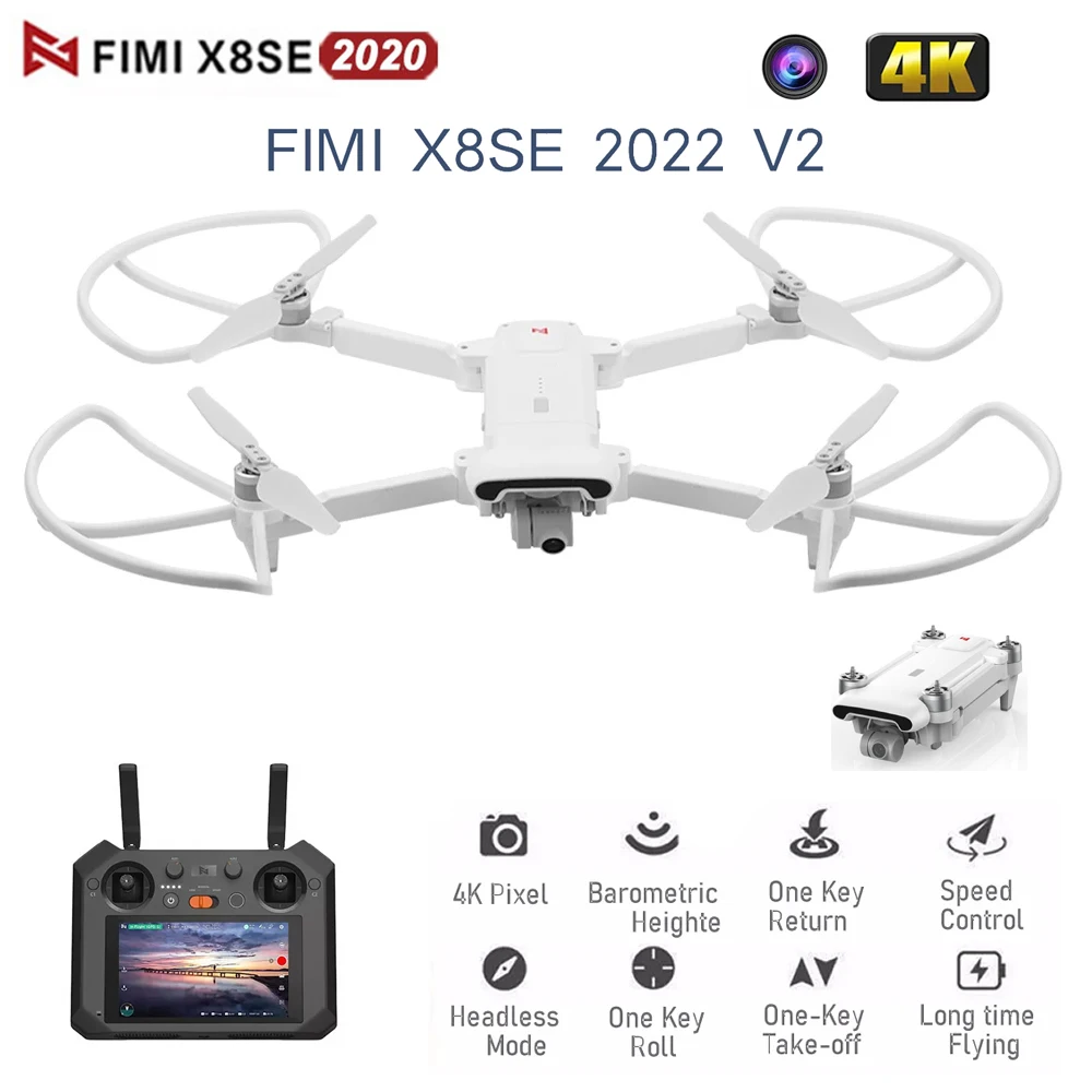 

FIMI X8 SE 2020 V2 Drone 8KM FPV With 3-Axis Gimbal 4K Camera GPS 35mins Flight Time RC Helicopter Quadcopter RTF Christmas Gift