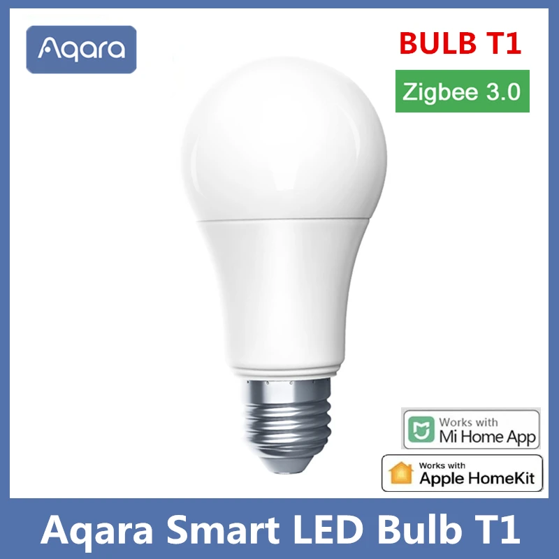 2023 NEW Aqara Умная светодиодная лампа T1 Zigbee 3.0 E27 2700K-6500K 220-240V APP Дистанционная Свет для