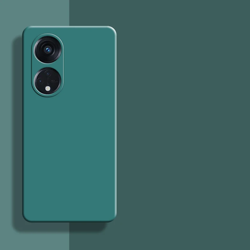 For OPPO Reno8 T 5G Case 6.7 Inch Original Liquid Silicone Rubber Shockproof Bumper OPPO Reno8 T 5G Cover For Reno8 T 5G Fundas