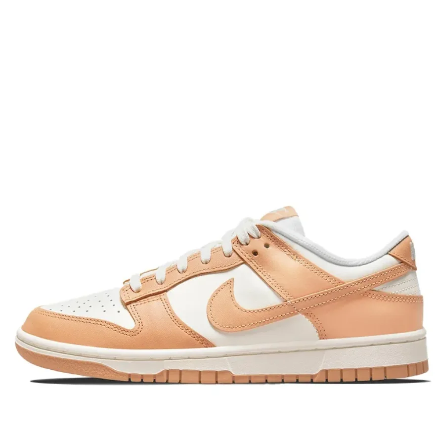 Женские кожаные кроссовки Nike Dunk Indigo Haze синего розового и белого цвета