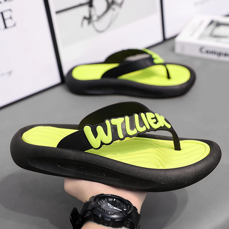 Мужские Модные Нескользящие Шлепанцы Лето 2024 Пляжные Спортивные Сандалии