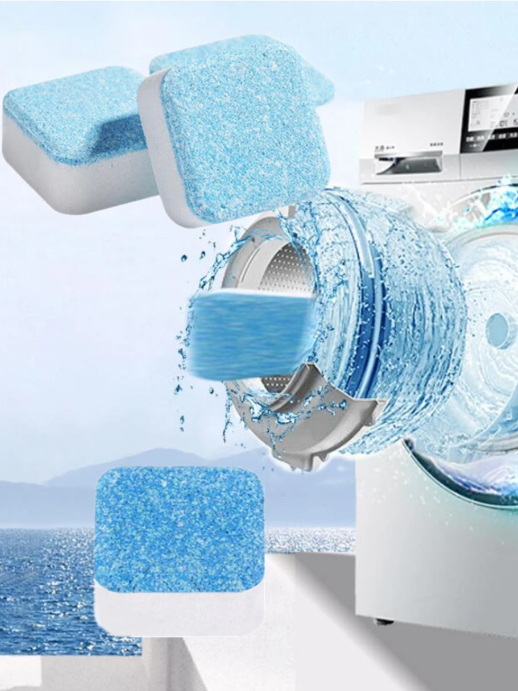 

Washing Machine Cleaner Effervescent Tablets Washer Cleaning Descaling Stain Detergent Efficient Sterilize Mildew Home Cleaner