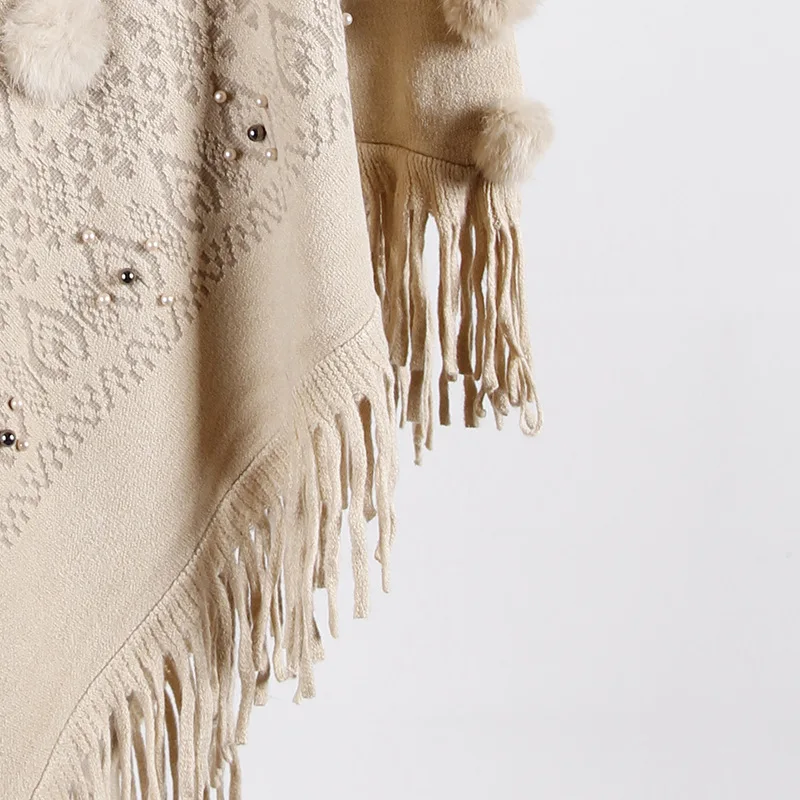 Повседневная женская накидка-пончо вязаные топы осень 2021 модная новинка