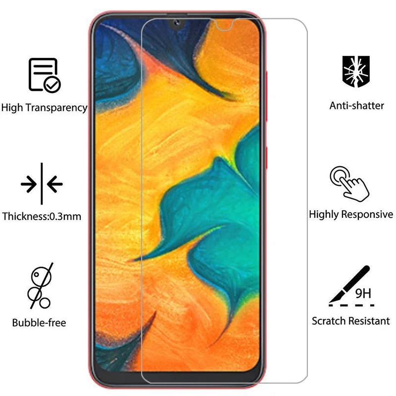 Фото 3 шт. защитных стекол для Samsung A30s, чехол-накладка для Samsung Galaxy A10, A10s, A20, A20s, A30, A40, A40s №3