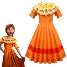 Encanto – robe Pepa Madrigal pour femmes, Costume Cosplay, pour Halloween, pour l'été