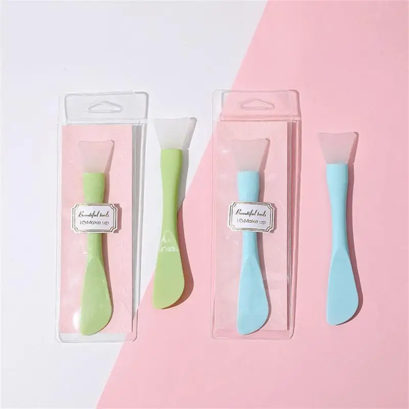 

Double Head Silicone Facial Mask Brush Scraper Facial Mask DIY Brush Smear Mud Mask Special Facial Mud Film Beauty Care Tools