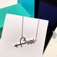2022 hot trend brand one arrow pierces the heart new necklace brand designer is fashionable and lovely exquisite and daily wear