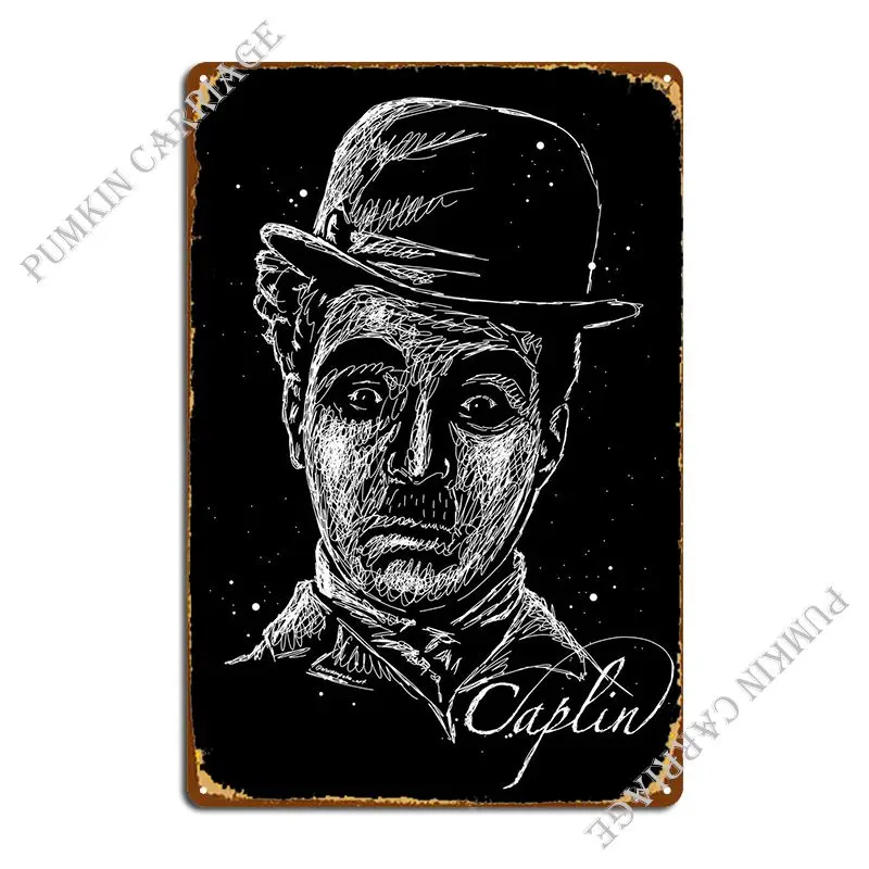 

Comedy Charlie Caplin Art Metal Plaque Poster Party Club Kitchen Plaques Tin Sign Poster