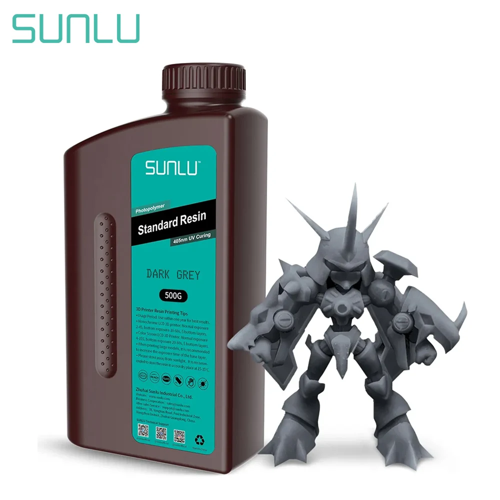 SUNLU StandardLike-ABS Resin UV 500G Photopolymer Resin Liquid Low Odour Easy to Shape For LCD 3D Printer Material