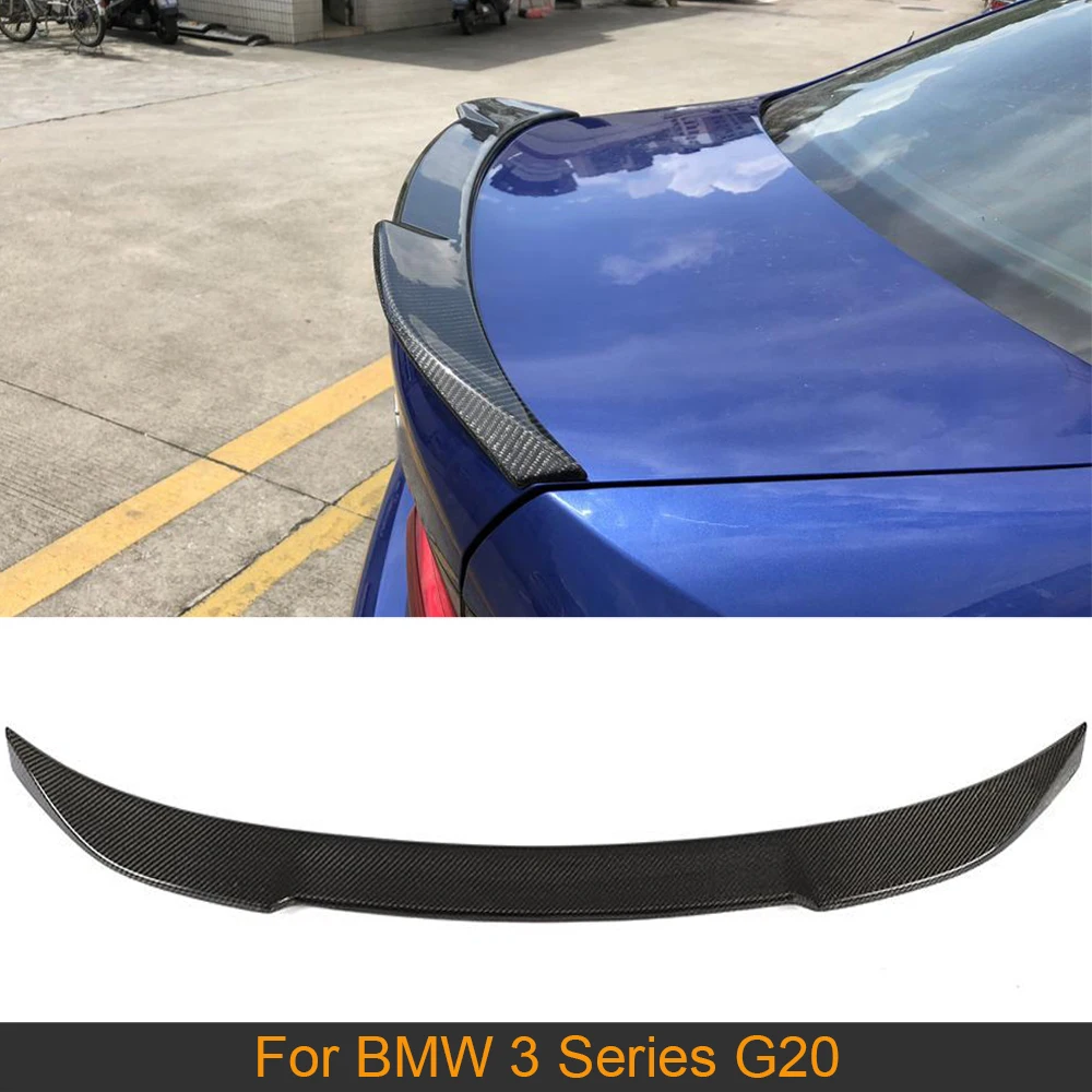 

For G20 Carbon Fiber Rear Trunk Spoiler Wing For BMW 3 Series G20 2019 2020 Car Rear Trunk Boot Lip Wing Spoiler 5 Options