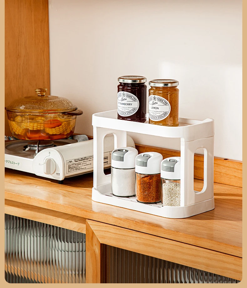 Настольные стеллажи Ins оптовая продажа двойная полка для кухни ванной общежития