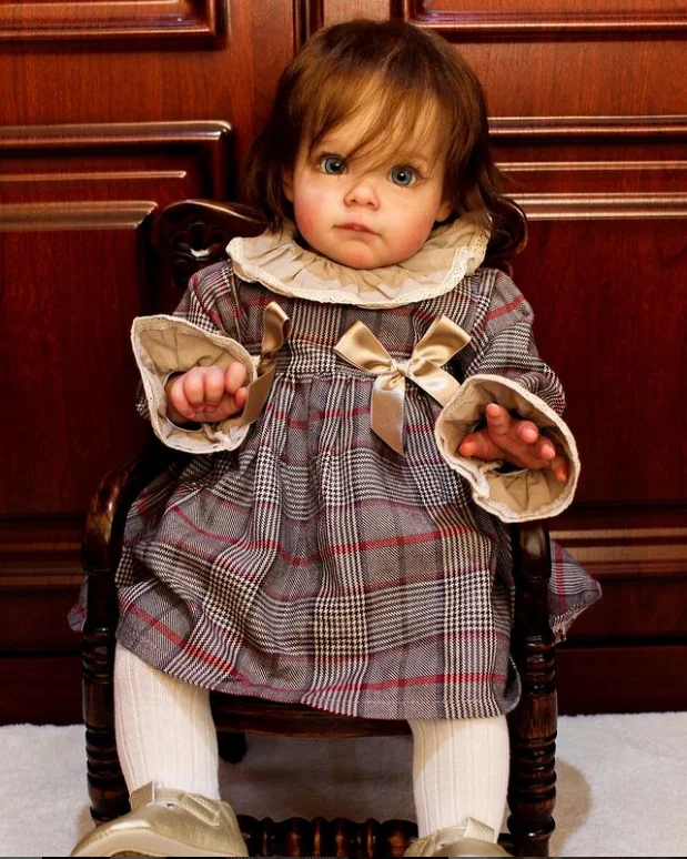 

FBBD 23inch Hot Sale Mold Reborn Baby Doll Maggie Unpainted Kits Lifelike Soft Touch DIY Parts