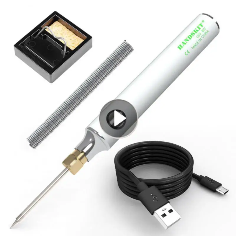 

Набор для пайки, Электрический мини-паяльник с USB-зарядкой и регулируемой температурой, 5 В