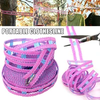 portable clothesline lanyard trapezoidal laundry hanger clothes line drying rope windproof non slip clothesline for outdoor