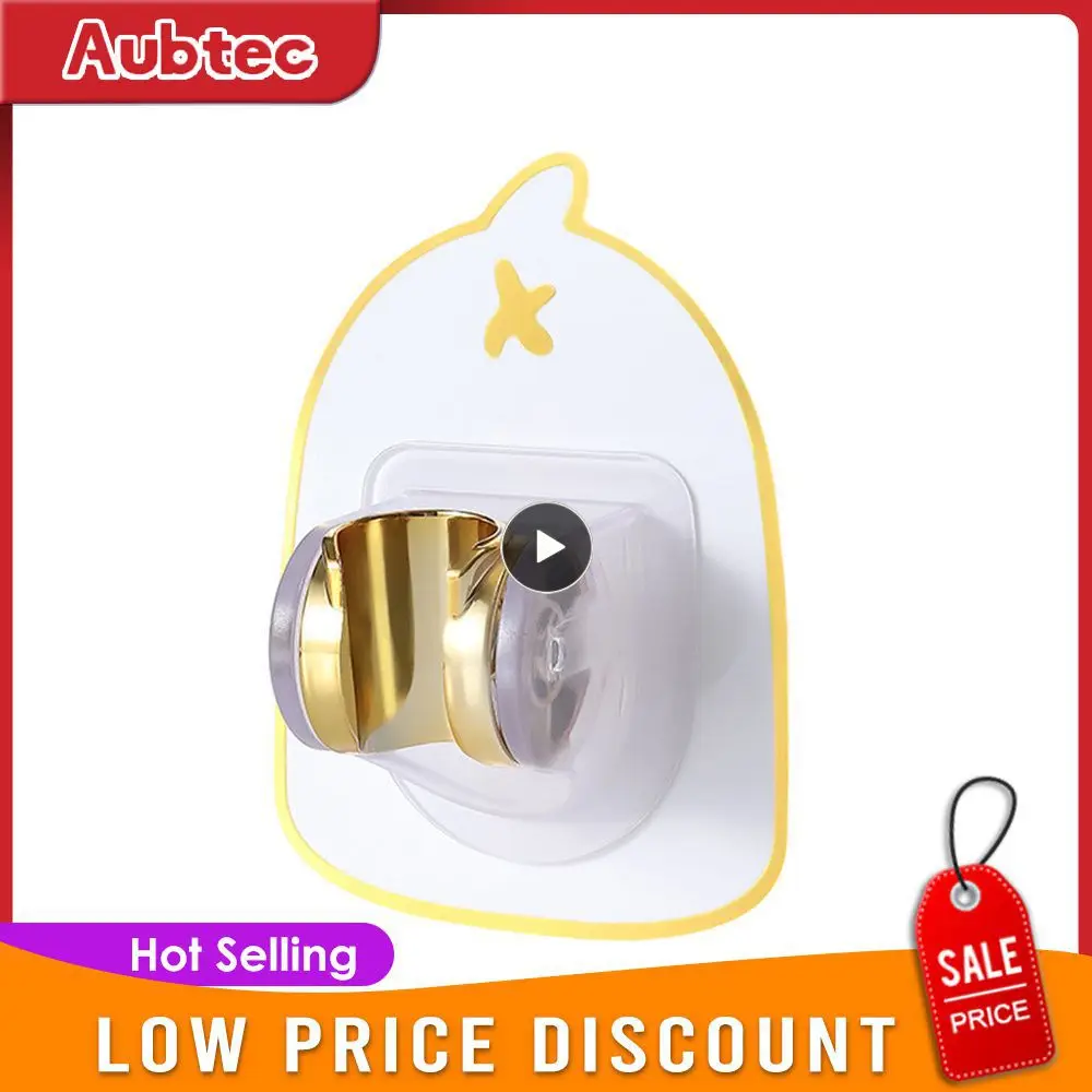 

Shower Fixed Bracket Shower Bracket Adjustable Transparent Abs Sprinkler Seat Bathroom Fixture Punch-free Nozzle Hanging Seat