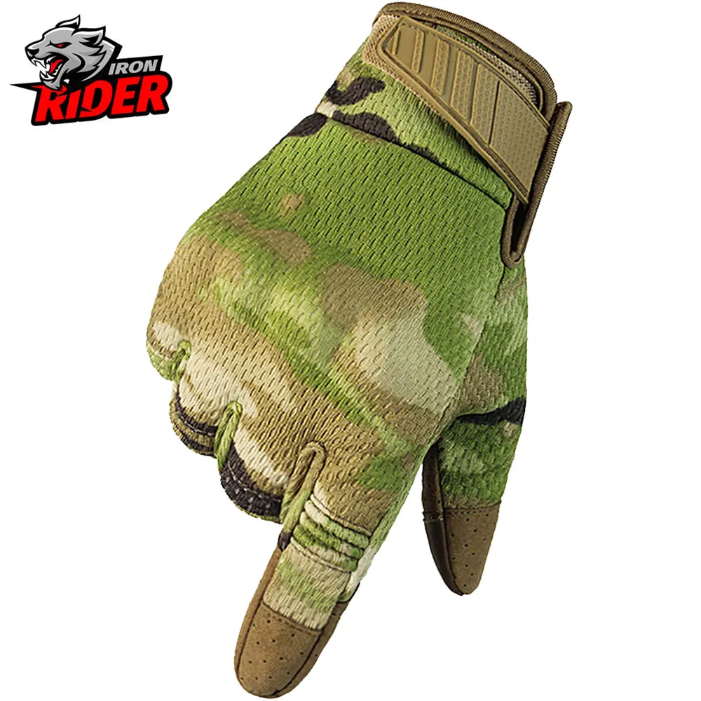 Summer Motorcycle Gloves Touch Screen Full Fingers Breathable Motorcycle Riding Motorcycle Protective Motorcycle Gloves New