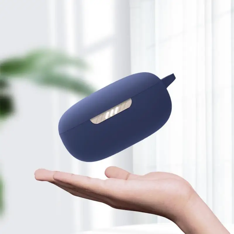 

Silicone Case For J B L W300TWS Cover Protective Earphone Case For J B L WAVE 300 TWS Earphone Charging Box Cover With Hook