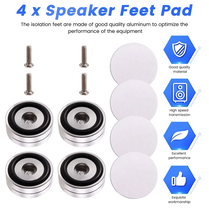4 шт. Hi-Fi изолирующие ножки для проигрывателя подставка динамиков шипы