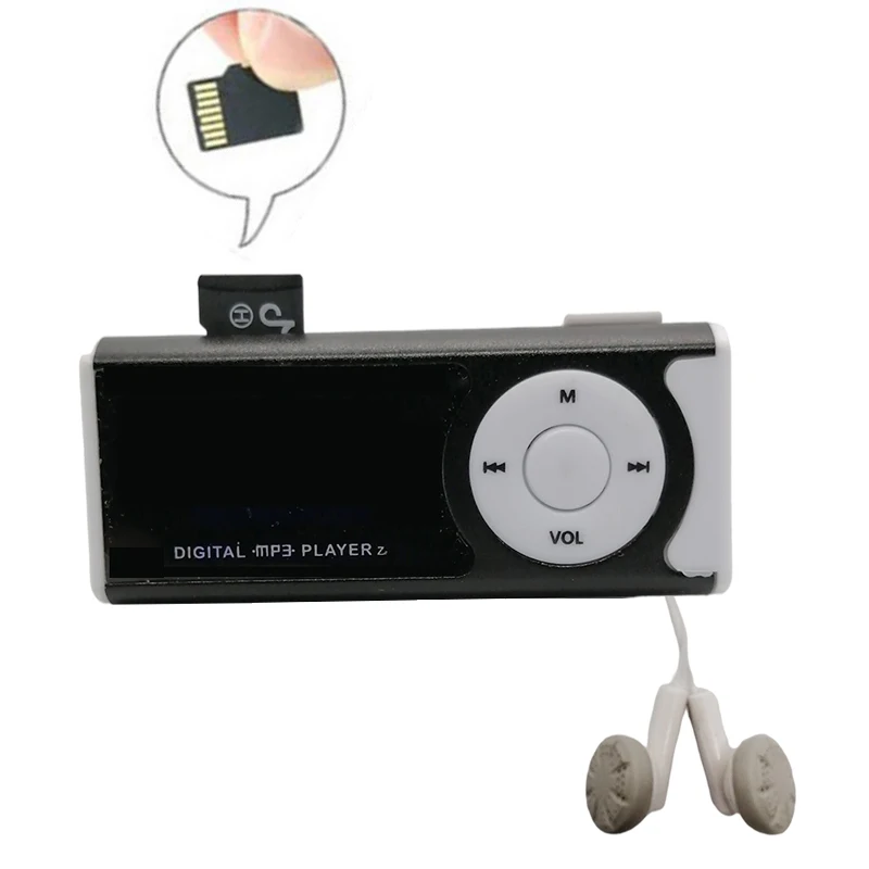

Micro SD MP3 Player with TF Card and Earphone LED Reproductor De Musica Lossless Sound Music Media MP3 Player