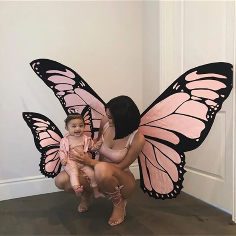 

children's dancing gym Parent-Child Butterfly Wings Cosplay Costume Mom Baby Girls Butterfly Dress-up Halloween Party Clothes