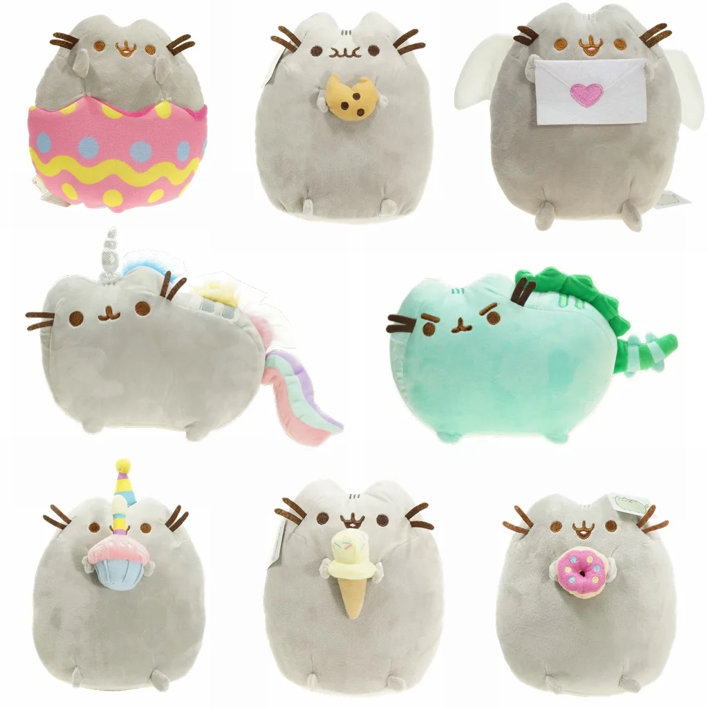 

15cm Lovely Pusheened Cat Plush Toys Stuffed Animals Cat Dolls Japanese Plush Pillow Cartoon Push een Soft Cat Kid Birthday Gift
