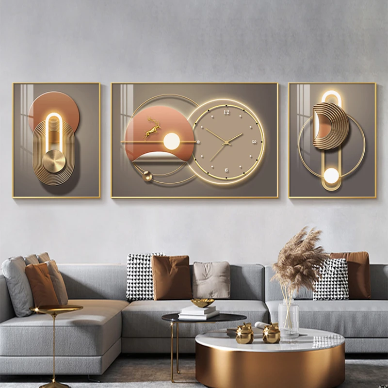 

Modern Light Luxury Decorative Clocks, Watches, Wall Clocks, Living Room, Household Fashion, Simplicity, Creativity, Atmosphere