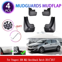 for peugeot 308 mk2 hatchback hatch 20142017 mudguards mudflaps fender mud flap splash guards cover styling wheel accessories