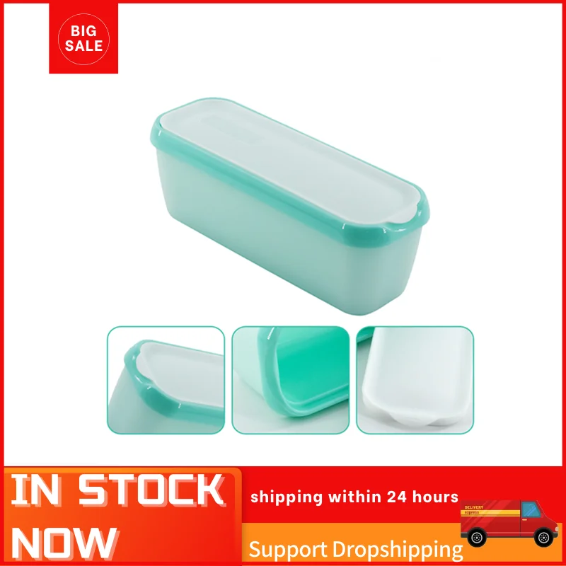 Contenedores de congelador Simple verde, cajas de suministros de cocina con tapa, molde para paletas, accesorios de cocina, 1 ud.