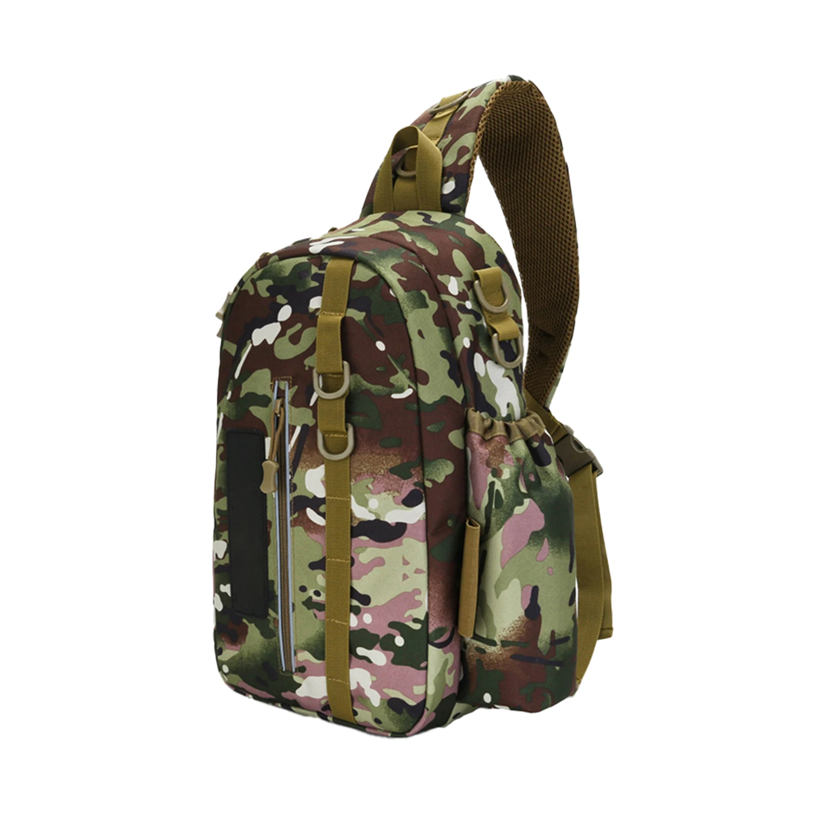 

Sling Crossbody Trekking Fishing Bag Waterproof Nylon Adjustable Strap Multi Pockets Travel Camping Kids Adult Hand Carry Hiking