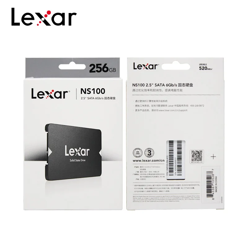 Внутренний твердотельный накопитель Lexar NS100 2 5 дюйма SATA III 6 Гб/с SSD 128 ГБ 256 512 1 ТБ