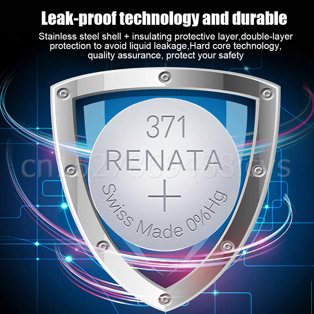 2-5 шт. RENATA 371 SR920SW LR920 AG6 L921 370A 1 55 в оксид серебра часы батарея долговечный