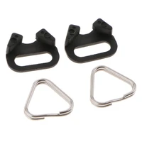 4pcs triangular split rings for camera back belt strap buckle accessories for cameras with aperture of more than 2mm