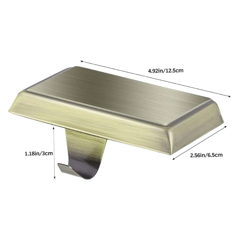 Рождественский держатель для чулок 2 шт. прямоугольные крючки нескользящий