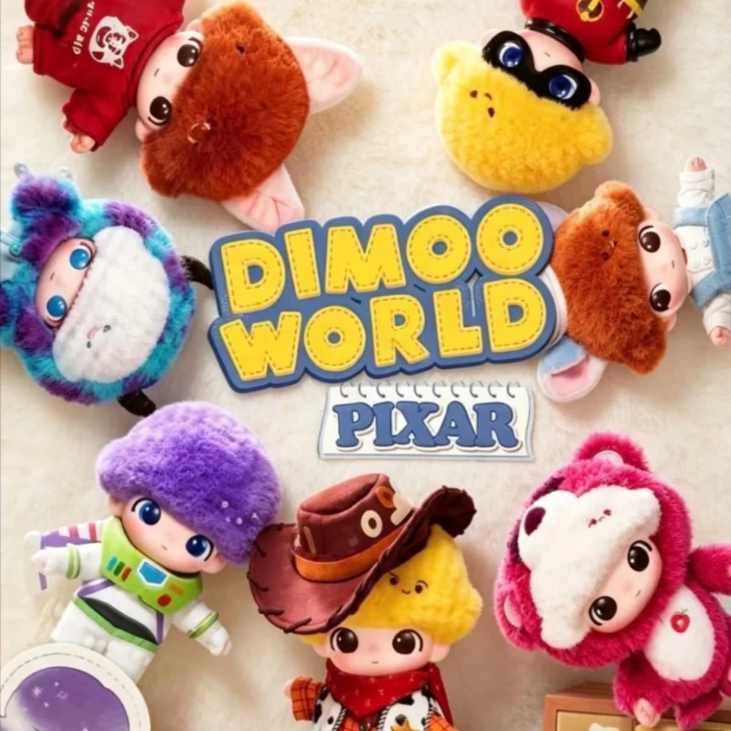 Фото Коллекционная игрушка Pop Mart Blind Box Dimoo World Pixar: серия «Трансформация» (Turning Red), милый кулон, украшение для сумки, для взрослых №2