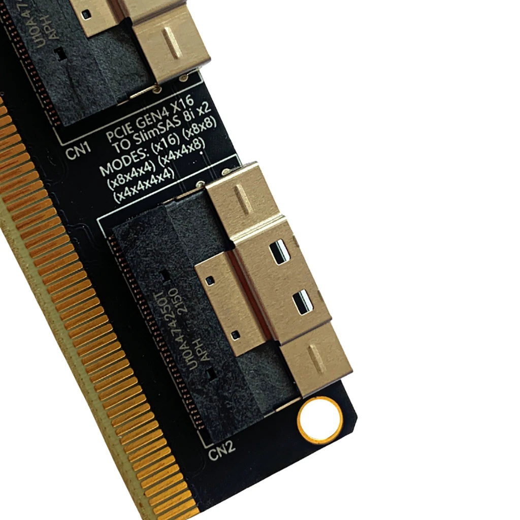 PCIe 4 0x16-4 Порты NVMe-совместимые карты расширения PCI-E 0 16x для SlimSAS 8i x2 SFF8654 Графика