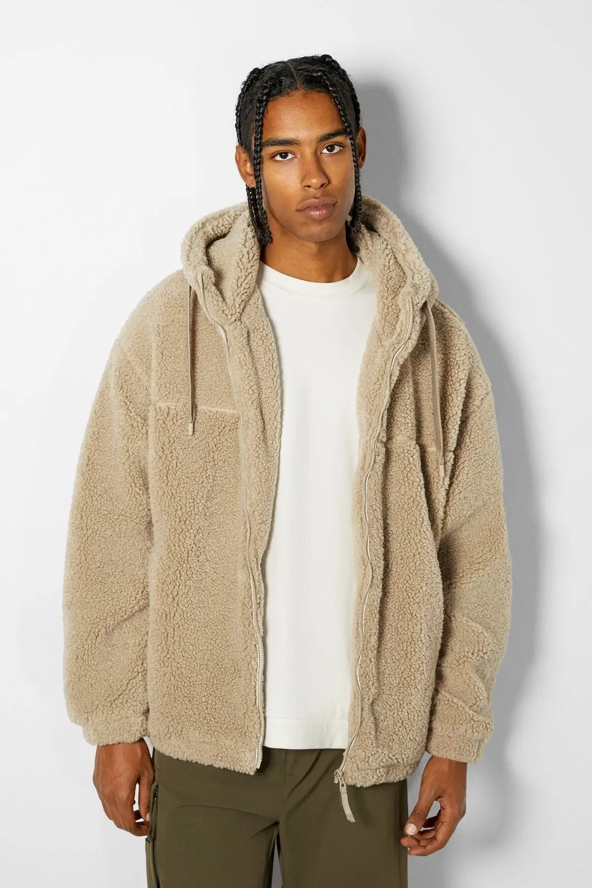 Faux Fur Hooded Coat