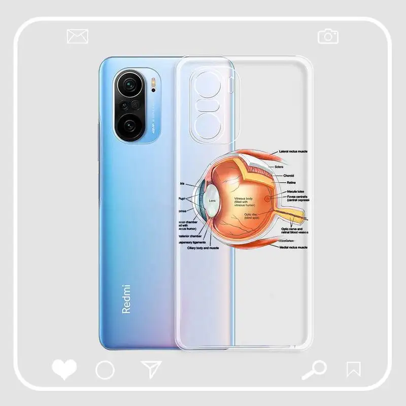 Медицинский Скелет YNDFCNB анатомический чехол для телефона Samsung A51 A52 A71 A12 Redmi 7 9 9A Huawei