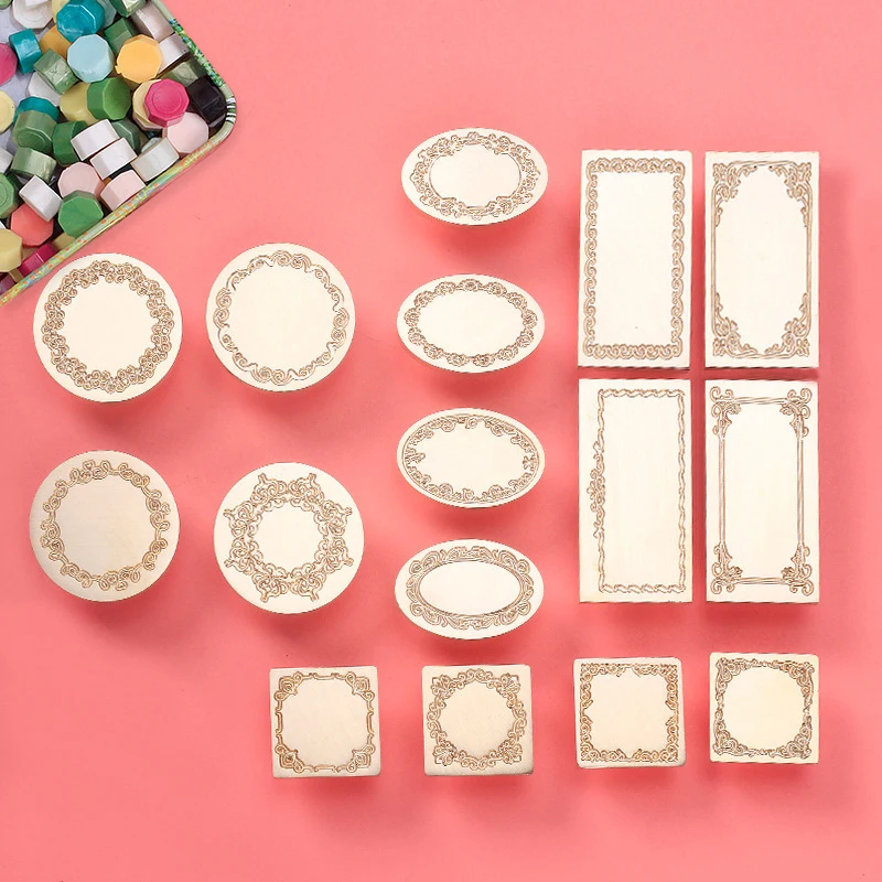 

1PC DIY production Decorative pattern Sealing Wax Seal stamp Sealing Wax Stamp Rectangle Square DIY decoration Wax Seal Stamp