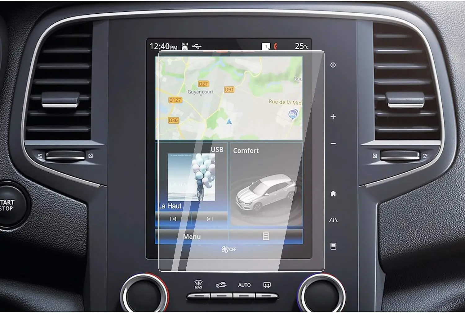 

Для Renault Megane 4 RS 8,7 дюйма автомобильный ЖК-дисплей GPS-навигатор закаленное стекло защитная пленка для экрана