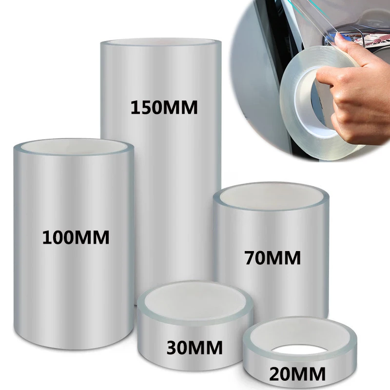 

Наклейки для защиты дверей автомобиля, прозрачная нано-лента против царапин, Защитная пленка для порога багажника, Защитная пленка для края двери