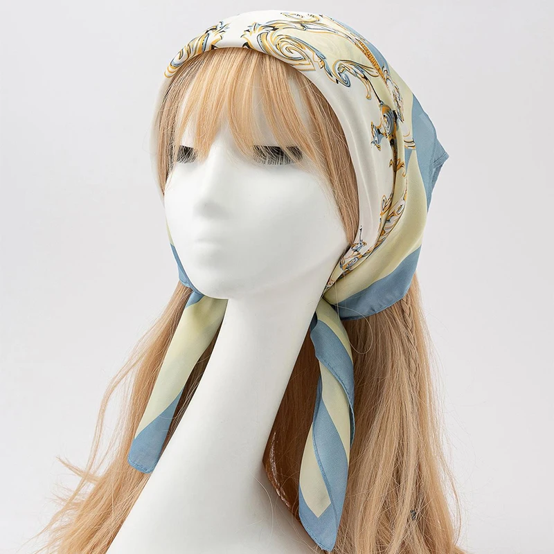 Шелковый шарф 70x7 0 см роскошный брендовый дизайнерский платок с леопардовым