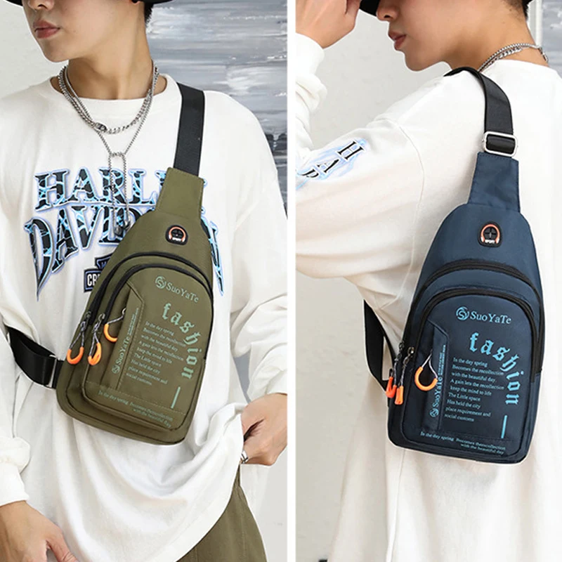 Мужская Повседневная Большая вместительная сумка через плечо для отдыха