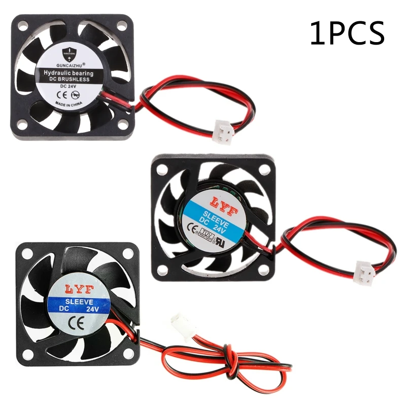 

DC 24V 0.10A 2-Pin 40x40x10mm PC Computer CPU System Brushless Cooling Fan 4010