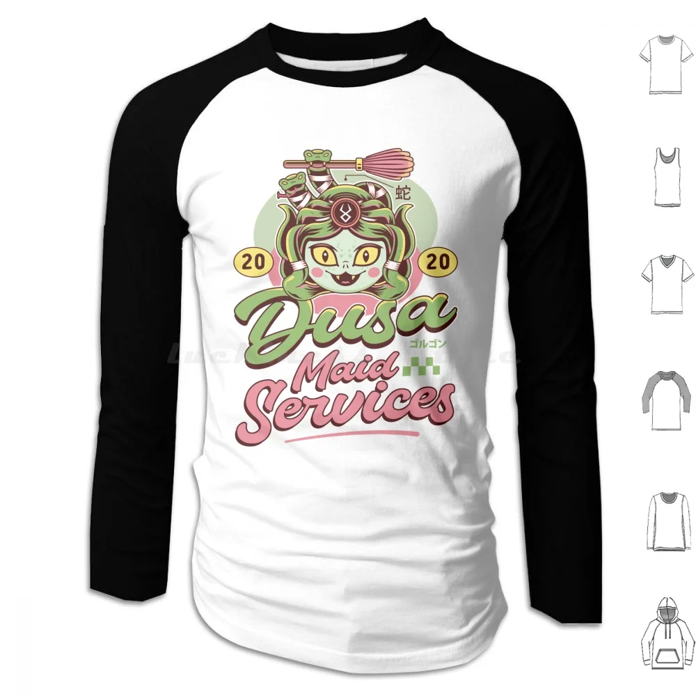 Худи Dusa с эмблемой горничной толстовки длинным рукавом хады 2 гады Ii Загреб Zeus