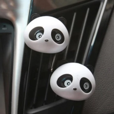 

2pcs Cute Panda Car Air Vent Air Freshener Car Air Conditioning Ornaments Interior Decoration Auto Perfume Accessories